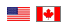 US and Canada Flag Icon