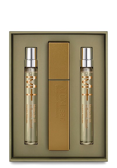 Molecule 01 + Guaiac Wood ATOM.iser Set  Travel Set  by Escentric Molecules