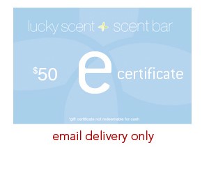 e-Certificate - $50 (email delivery only)    by Luckyscent Gift Certificates