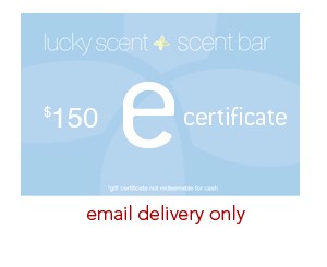 e-Certificate - $150 (email delivery only)    by Luckyscent Gift Certificates
