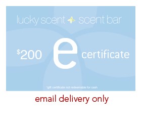 e-Certificate - $200 (email delivery only)    by Luckyscent Gift Certificates