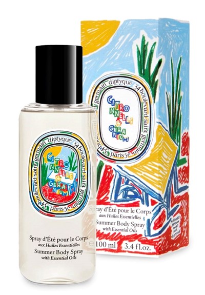 Citronelle & Geranium Summer Body Spray  Essential Oil Body Spray  by Diptyque