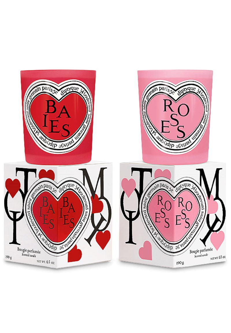 Valentine's Day Candle Duo- Baies & Roses Scented Candle Gift Set by ...
