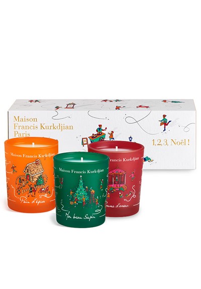 Holiday Candle Trio Set  Scented Candle Set  by Maison Francis Kurkdjian