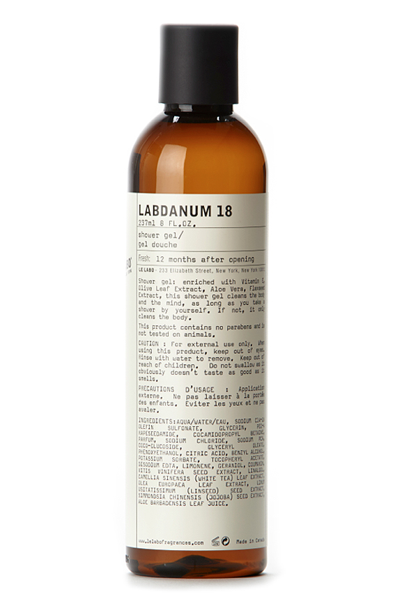 Labdanum 18 Shower Gel by Le Labo Body Care | Luckyscent
