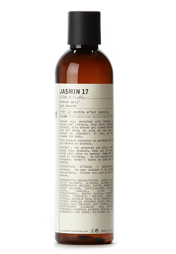 Jasmin 17 Shower Gel by Le Labo Body Care | Luckyscent