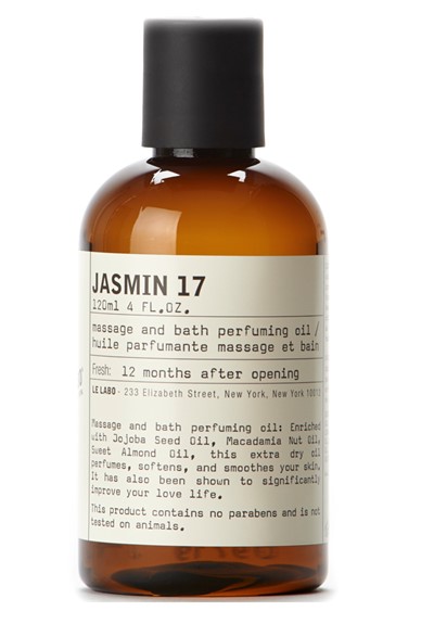 Jasmin 17 Massage and Bath Oil    by Le Labo Body Care