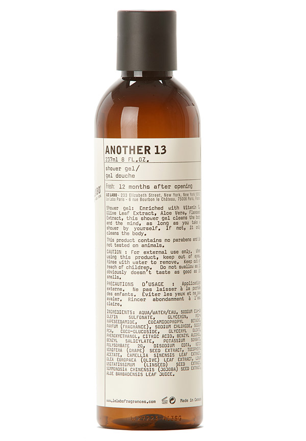 AnOther 13 Shower Gel by Le Labo Body Care | Luckyscent