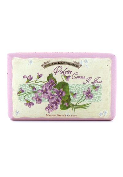 Violette Comme Il Faut soap  Single soap  by Oriza L. Legrand