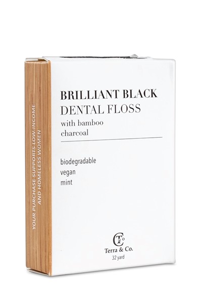 Brilliant Black Dental Floss  Vegan Dental Floss  by Terra & Co.